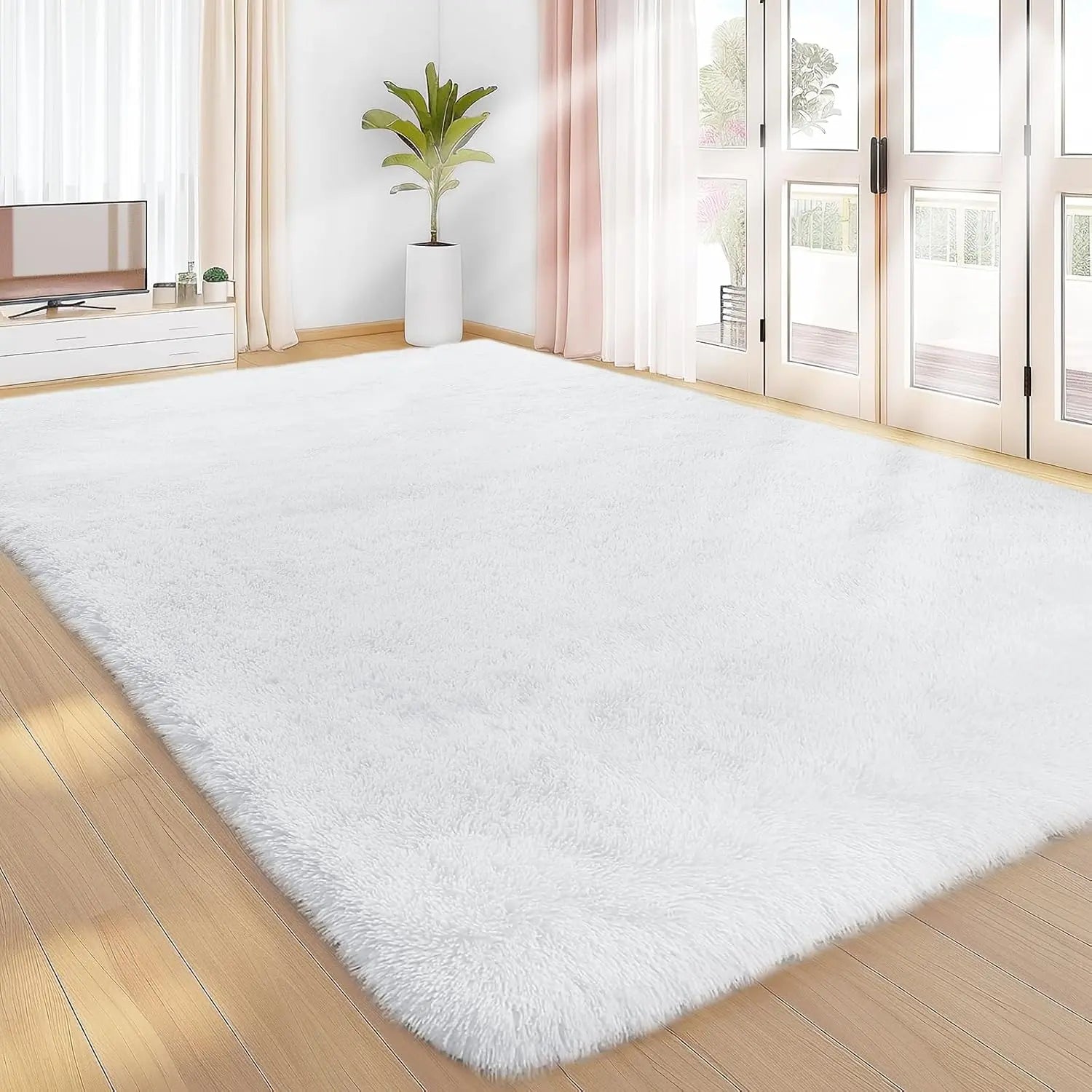 Ultra-Soft Faux Fur Area Rug – Luxury Plush Shag Carpet for Living Room & Bedroom | Non-Slip, Cozy Home Decor