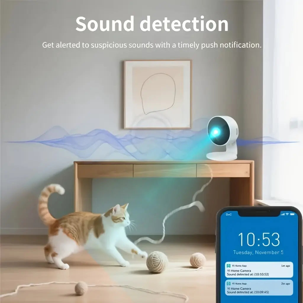 Home Security Surveillance Camera, 1Pc, Wi-Fi Smart AI Home Camera, Supports One-Touch911Alarm System, 2-Way Audio, Two-Way Speaker, Supports Voice Intercom, Animal/Human Intelligent Detection, High-Definition Display, Motion Detection Alarm,