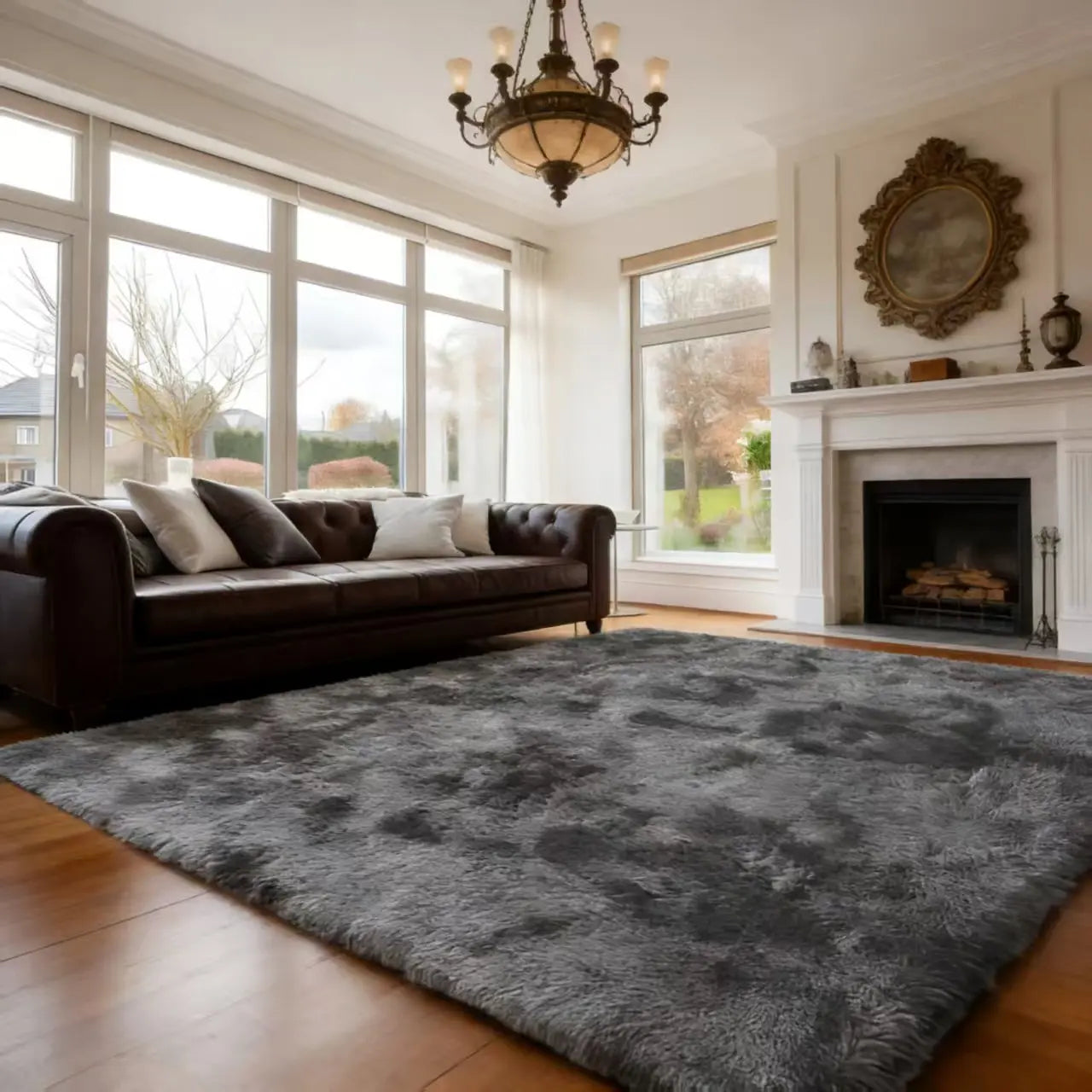 Ultra-Soft Faux Fur Area Rug – Luxury Plush Shag Carpet for Living Room & Bedroom | Non-Slip, Cozy Home Decor