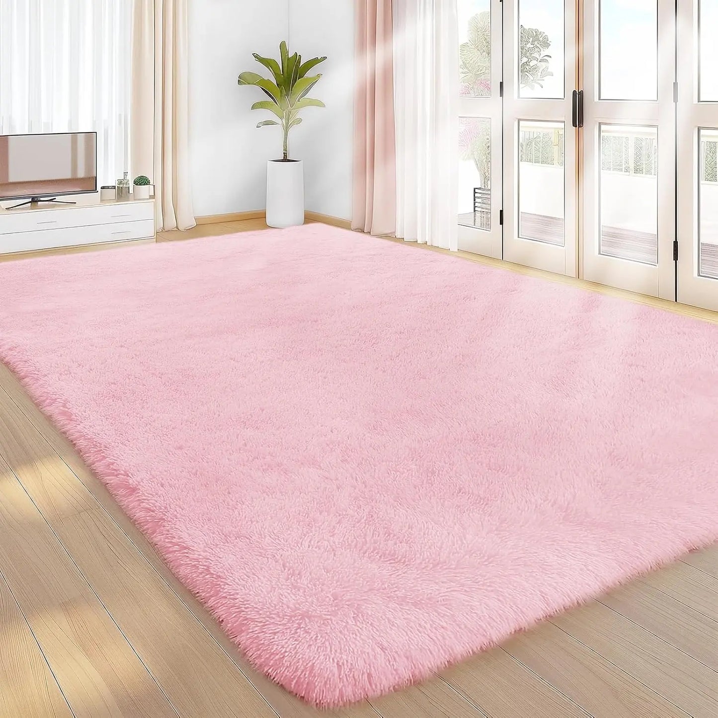 Ultra-Soft Faux Fur Area Rug – Luxury Plush Shag Carpet for Living Room & Bedroom | Non-Slip, Cozy Home Decor