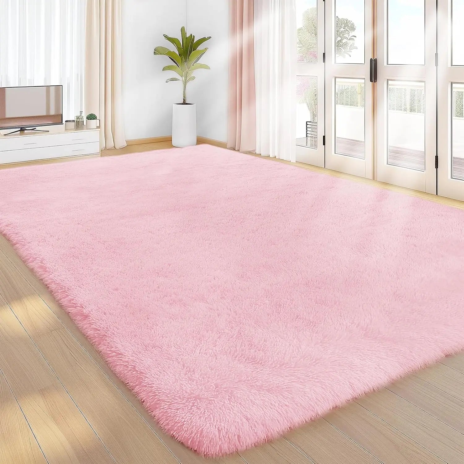 Ultra-Soft Faux Fur Area Rug – Luxury Plush Shag Carpet for Living Room & Bedroom | Non-Slip, Cozy Home Decor