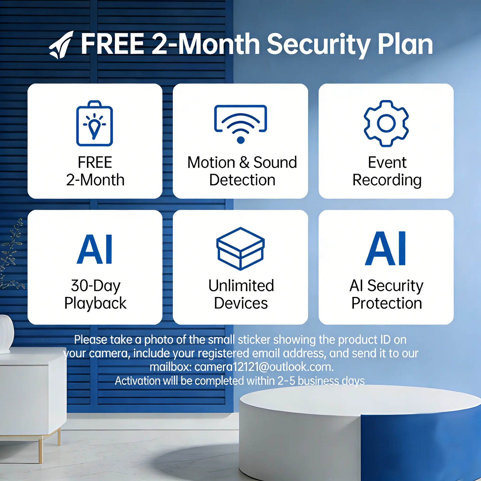Home Security Surveillance Camera, 1Pc, Wi-Fi Smart AI Home Camera, Supports One-Touch911Alarm System, 2-Way Audio, Two-Way Speaker, Supports Voice Intercom, Animal/Human Intelligent Detection, High-Definition Display, Motion Detection Alarm,