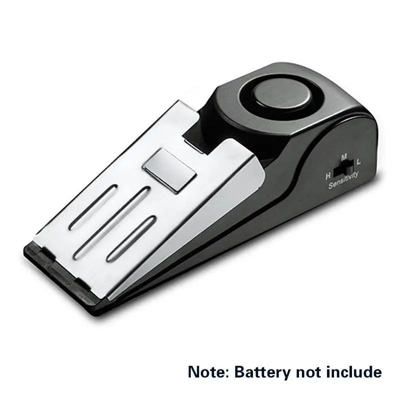 Home Security Door Stopper Alarm - Easy to Install No Tools Needed, 3 Sensitivity Modes, 120DB Loud Anti-Theft Alarm, Stainless Steel Pressure-Resistant, Instant Alarm When Pushed