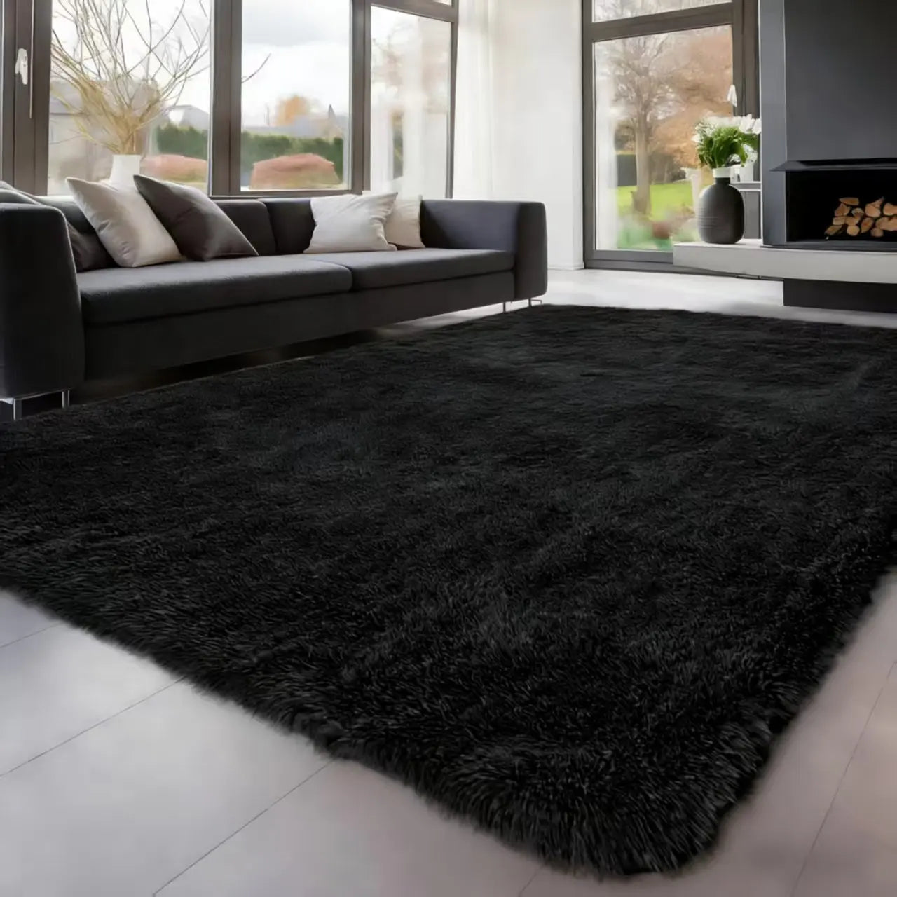 Ultra-Soft Faux Fur Area Rug – Luxury Plush Shag Carpet for Living Room & Bedroom | Non-Slip, Cozy Home Decor