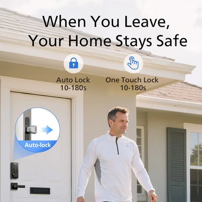 Philips Smart Fingerprint Door Lock, 5-In-1 Keyless Entry Deadbolt, App-Assisted Control, Built-In Wifi, 6-Month Battery Life L3